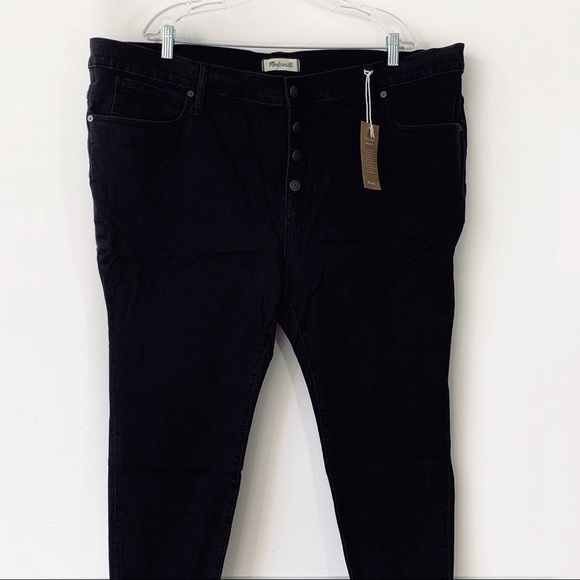Madewell 9” Button Ankle Skinny Jeans Plus Size - Picture 4 of 8